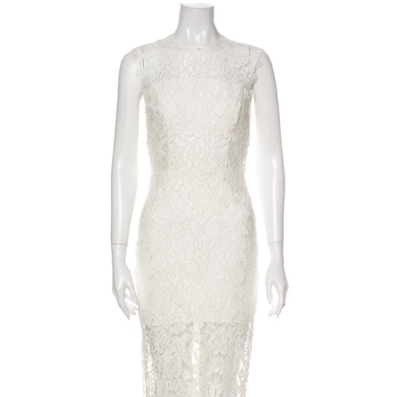 Alexis white lace midi dress - Picture 4 of 6